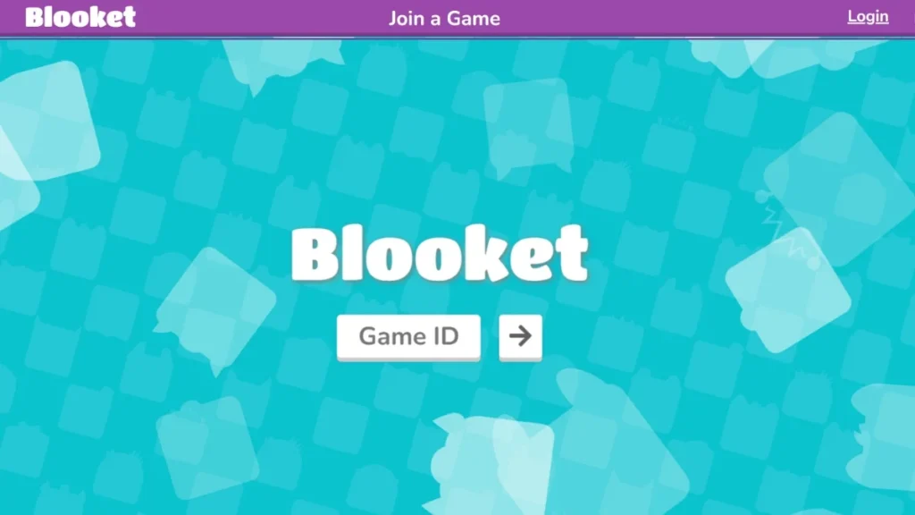 Screenshot showing to enter Game ID or Blooket Code